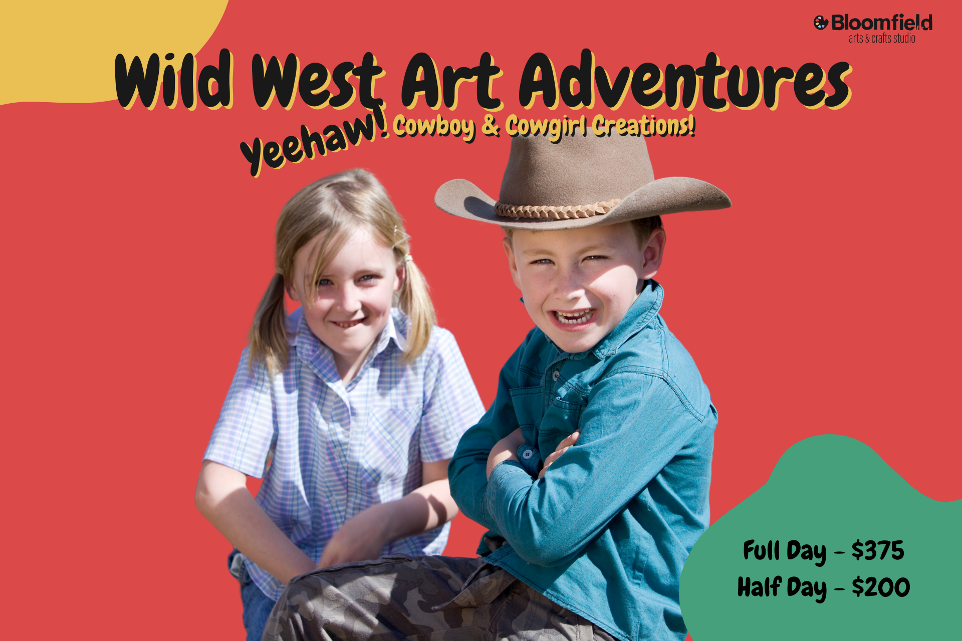 2025 Summer Camp (Week 7) Cowboy & Cowgirl Creations – Western Art Adventures!
