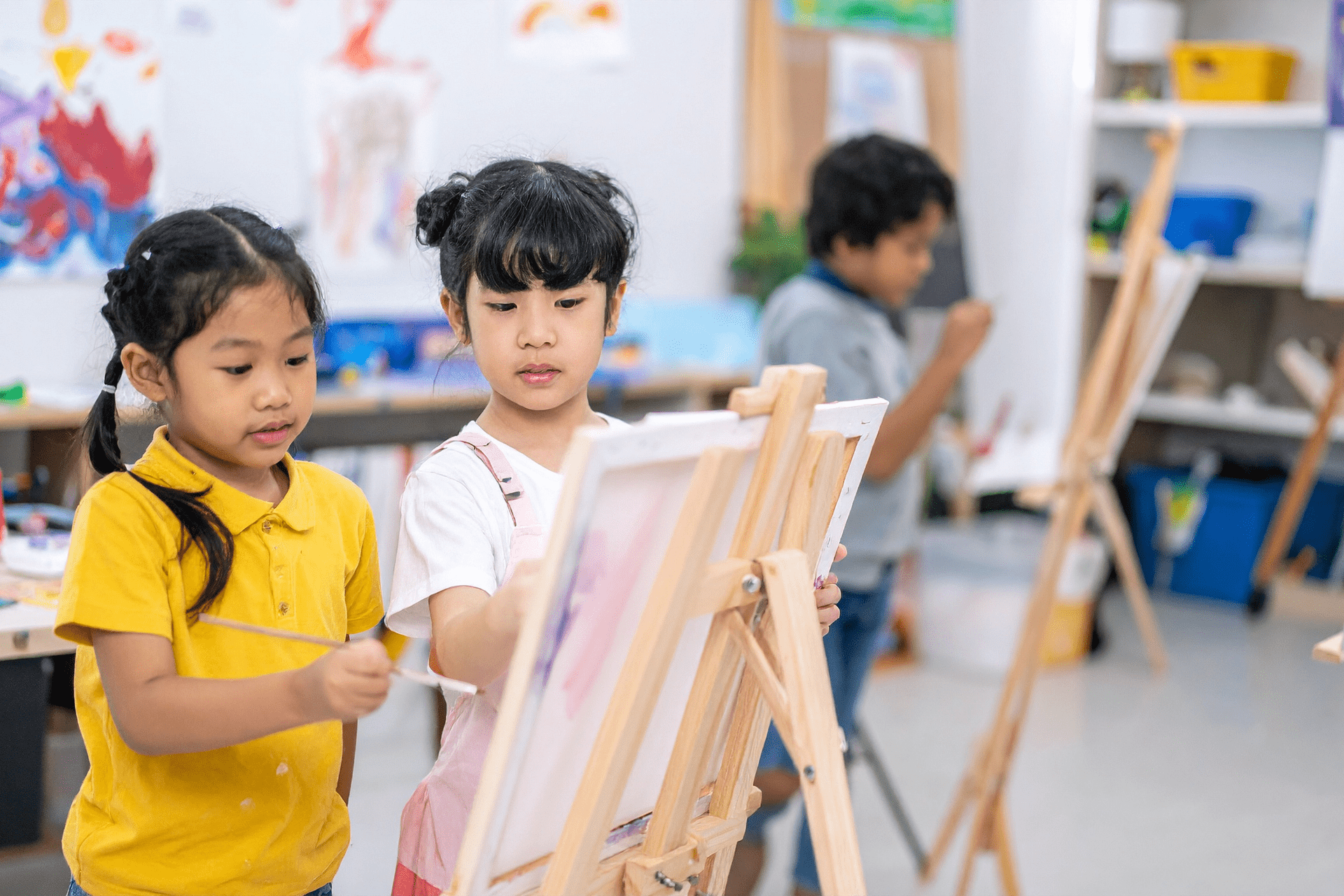 kids party venue Oklahoma City art studio Edmond setup