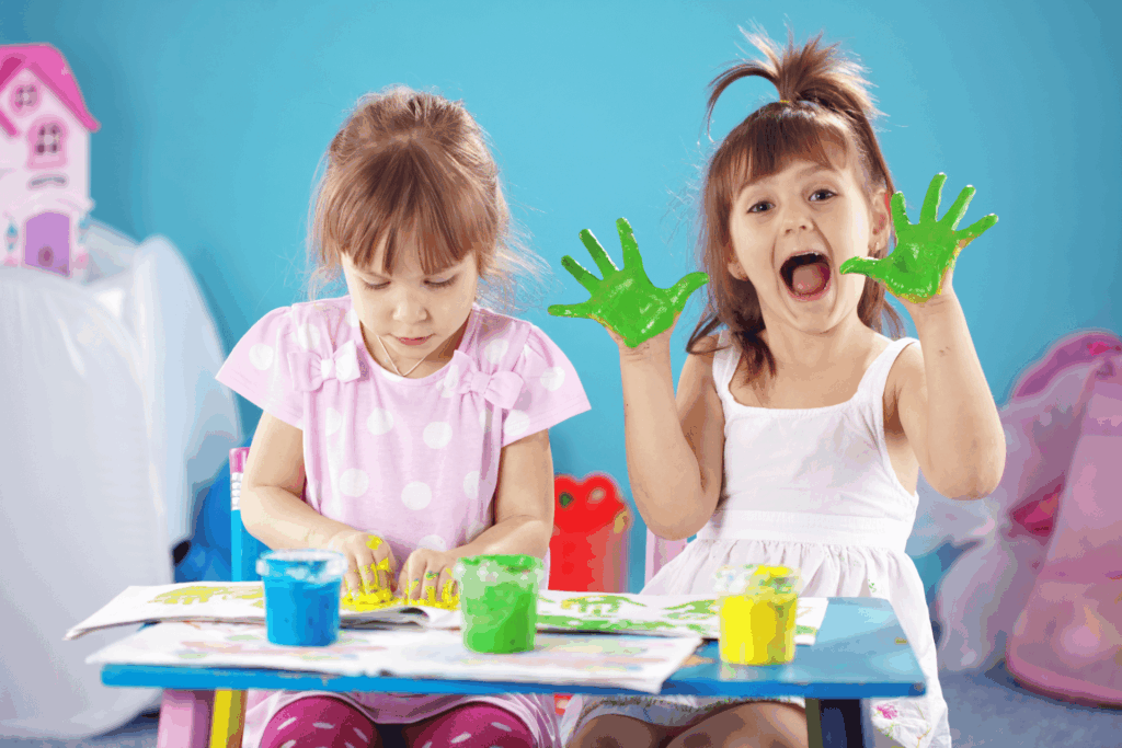 art birthday party Edmond Oklahoma kids painting activity