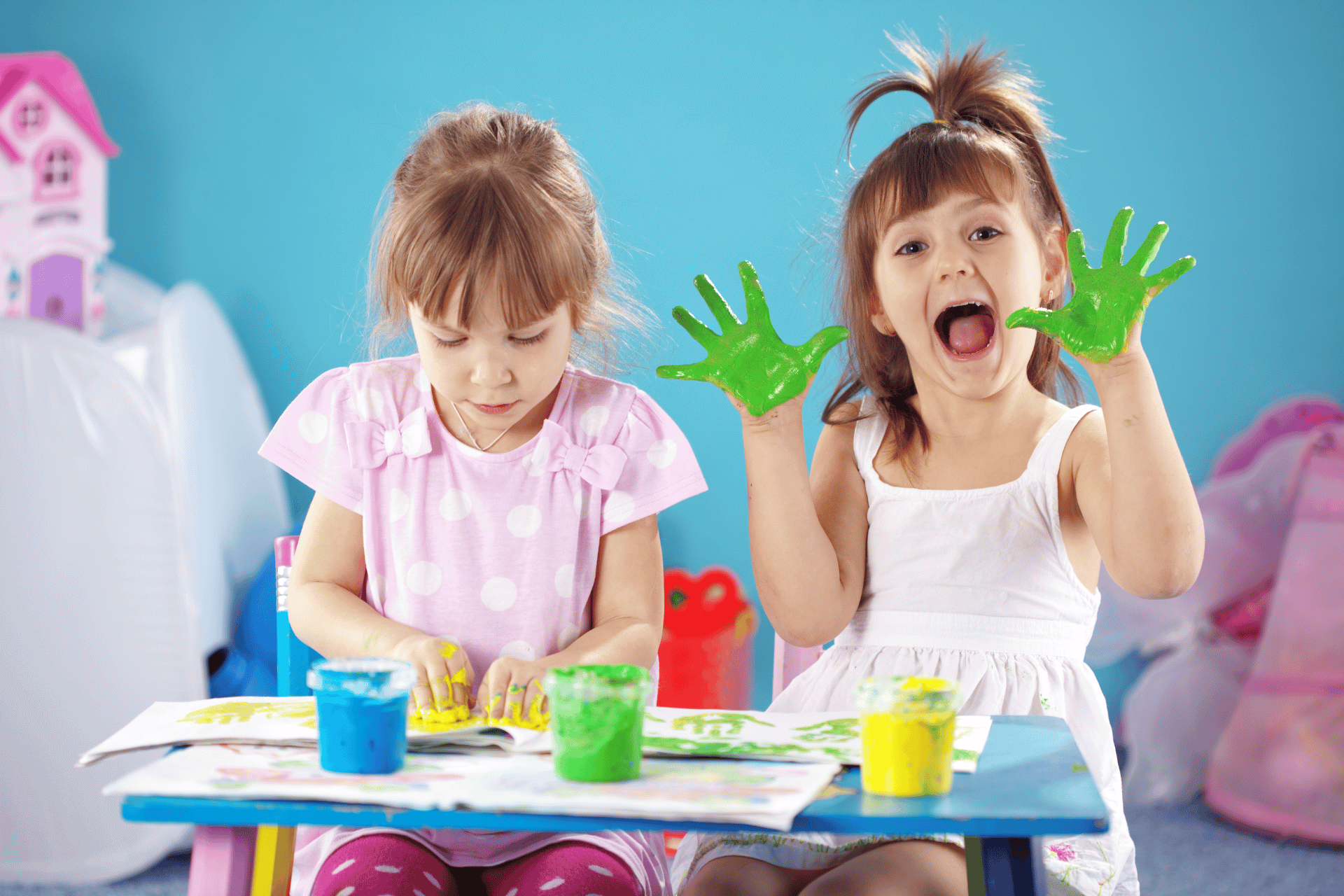art birthday party Edmond Oklahoma kids painting activity