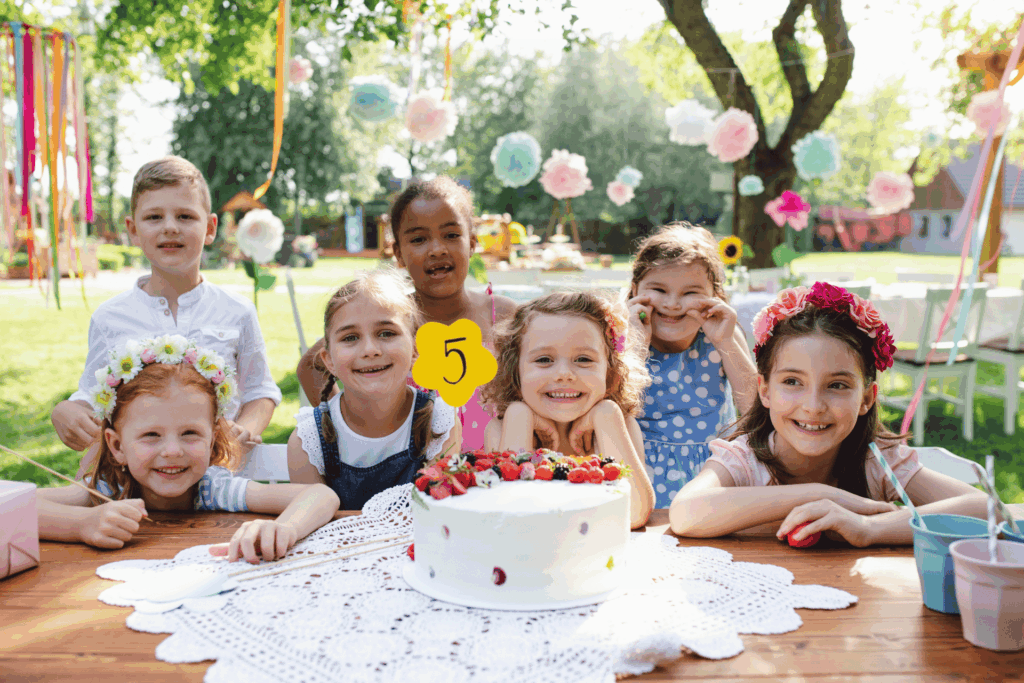 art birthday party package kids painting setup Edmond Oklahoma