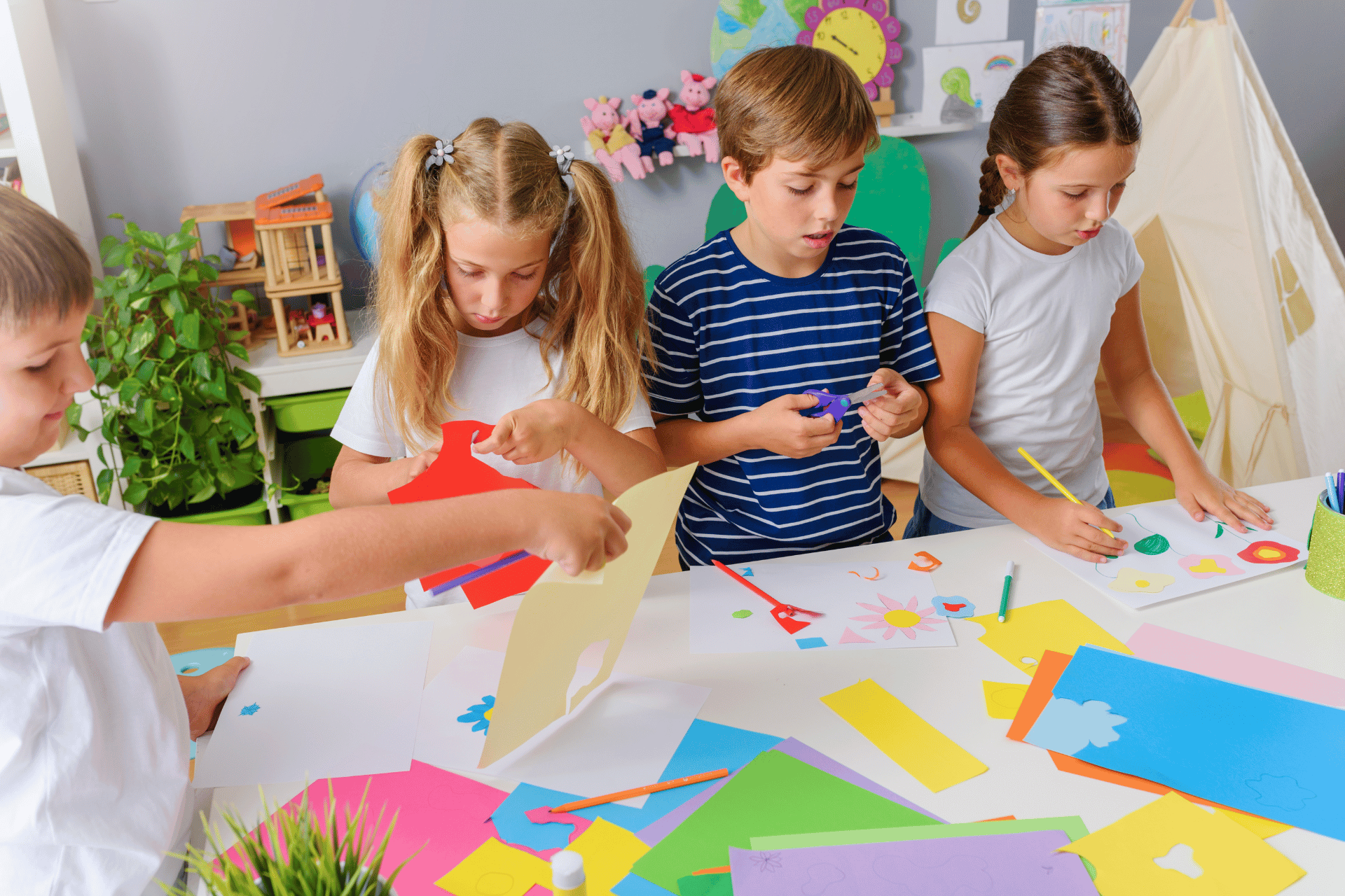 kids craft birthday parties kids craft birthday parties Edmond Oklahoma kids activity setup