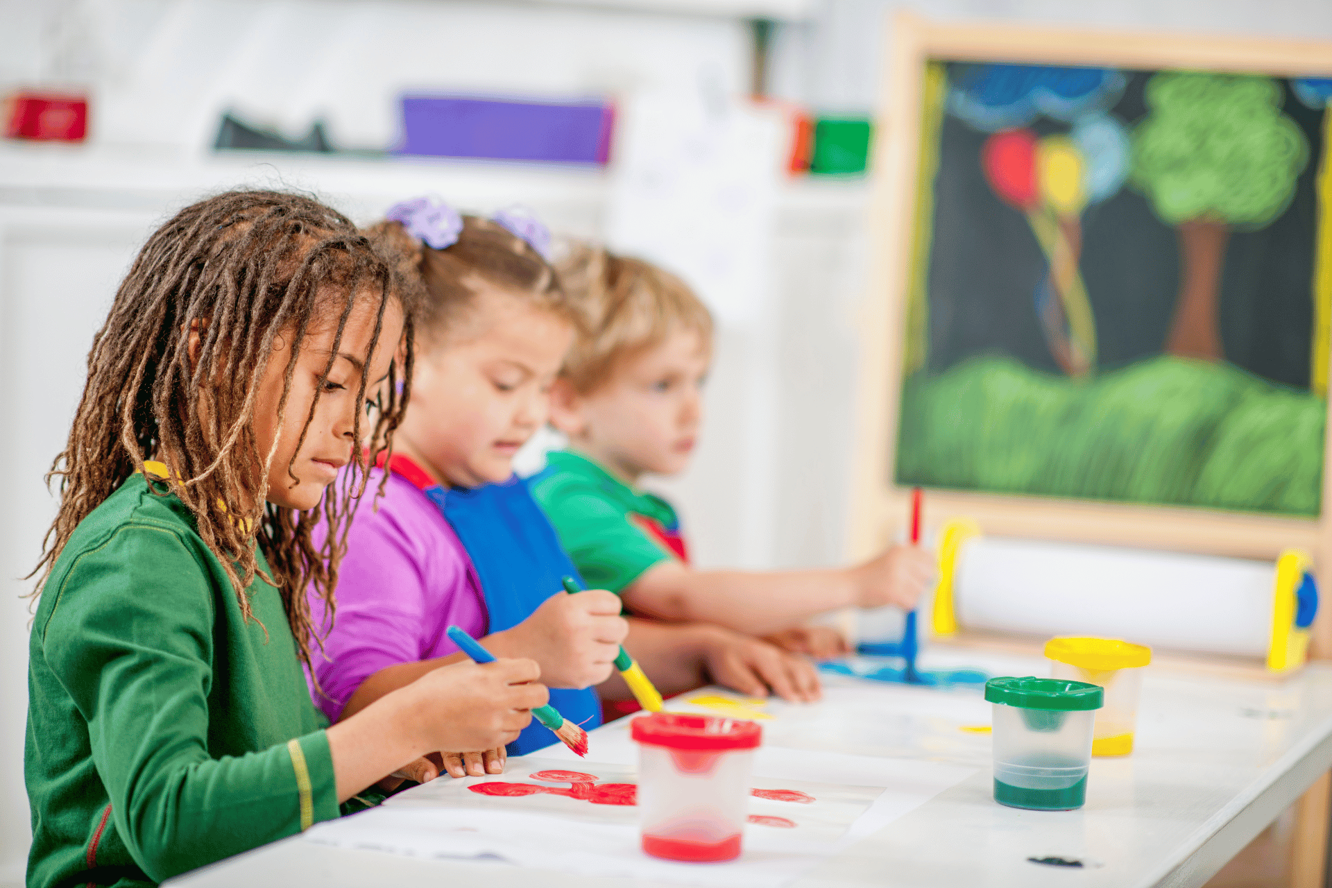 art birthday party skills